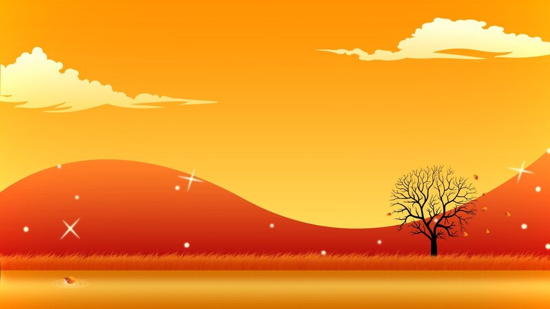 autumn landscape with tree