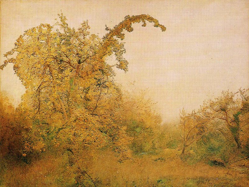 Autumn landscape with trees