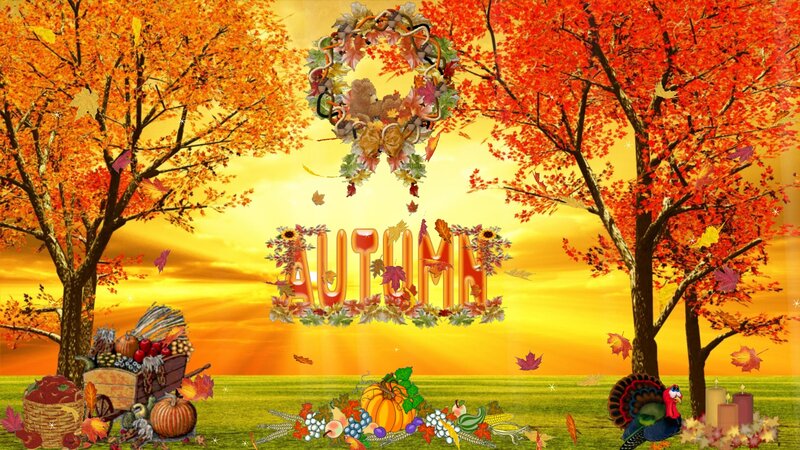 Autumn Landscape with Turkey