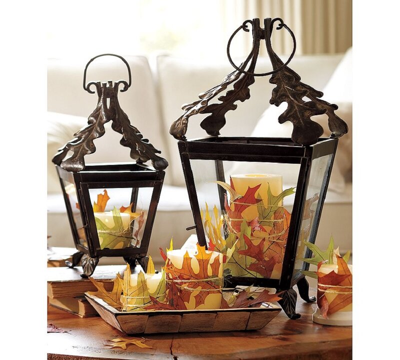 Autumn Lanterns on Table
