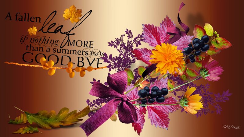 Autumn Leaf Arrangement — Purple
