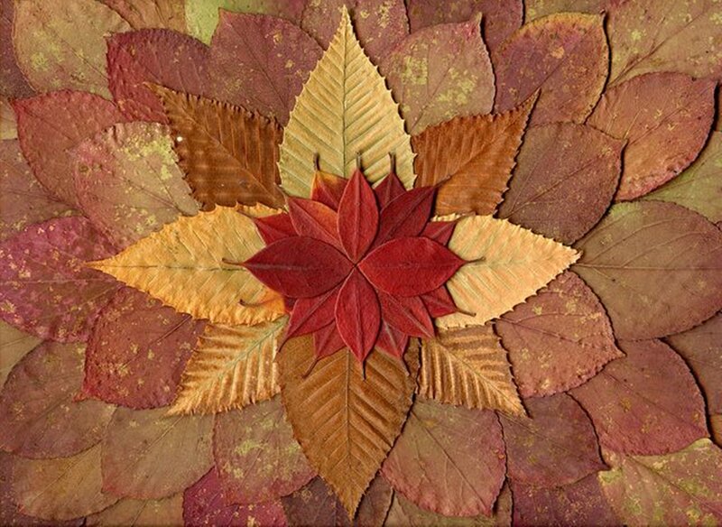 Autumn Leaf Arrangement — Red