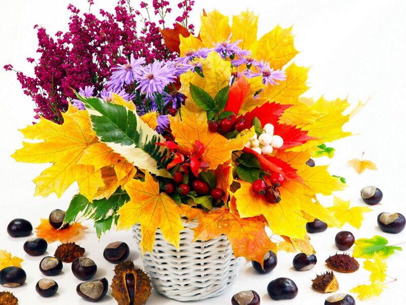 Autumn Leaf Bouquet — Yellow