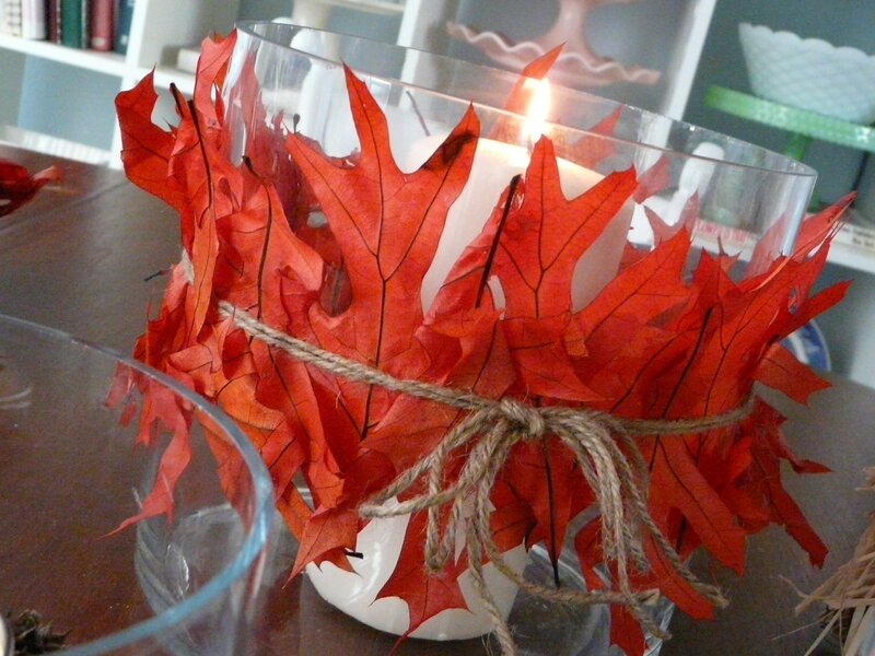 Autumn Leaf Candle Holder