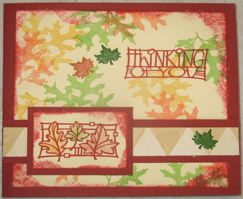 autumn leaf card