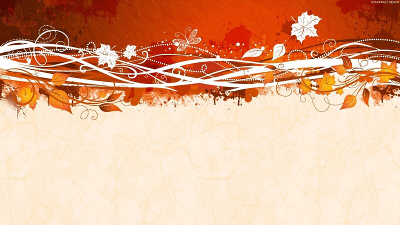 Autumn Leaf Design — Orange