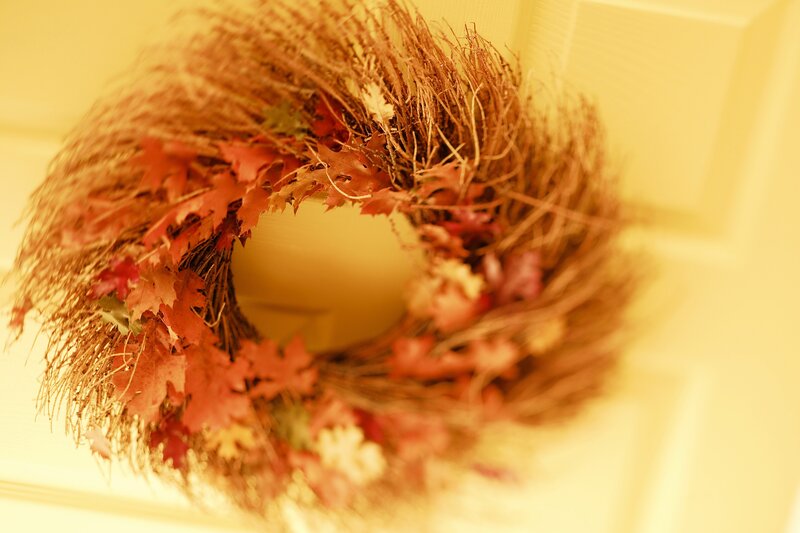 autumn leaf wreath