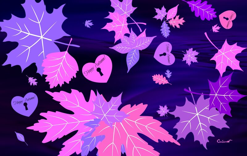 Autumn Leaves and Hearts