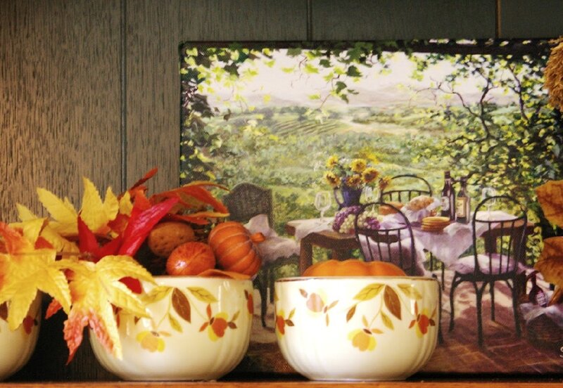 Autumn Leaves and Pumpkins