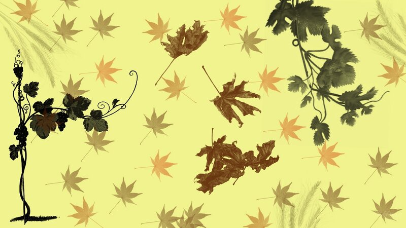 autumn leaves and vines