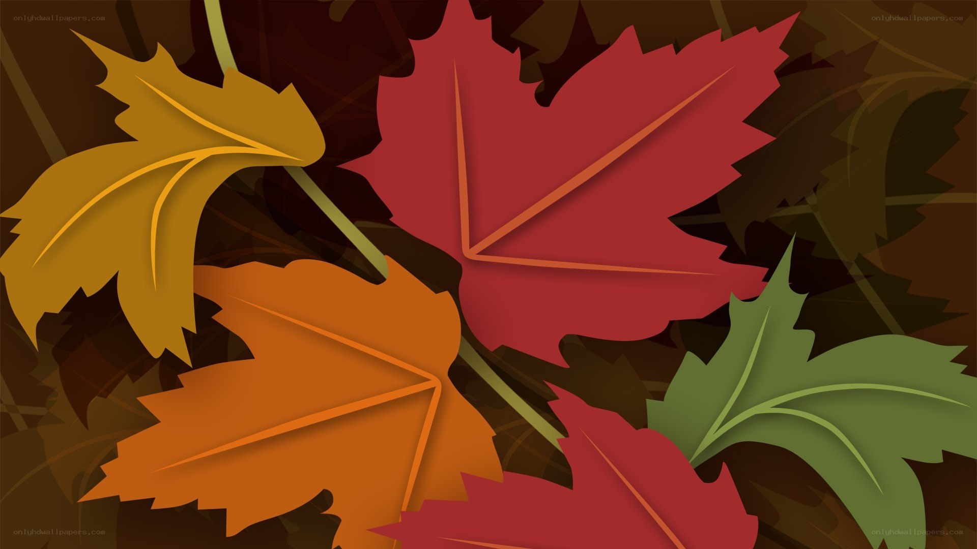 autumn leaves collage