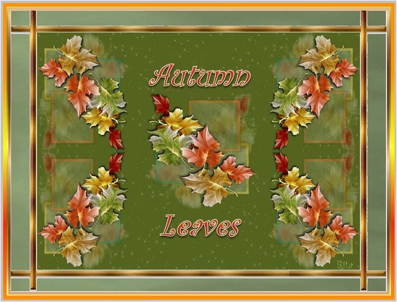 Autumn Leaves Design — Green