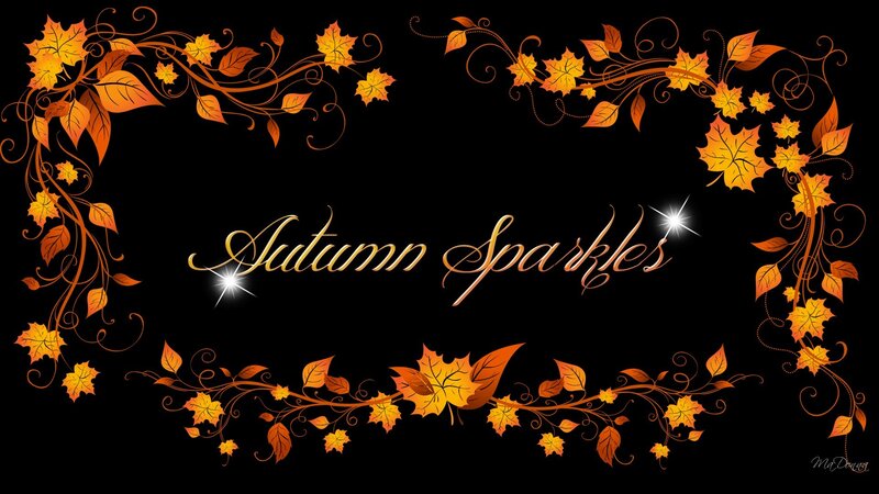 Autumn Leaves Frame — Black