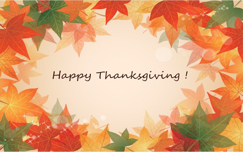 Autumn Leaves Frame — Orange, Festive