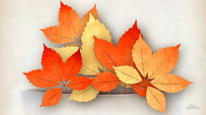 Autumn Leaves in a Bowl