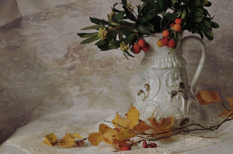 Autumn Leaves in a Pitcher