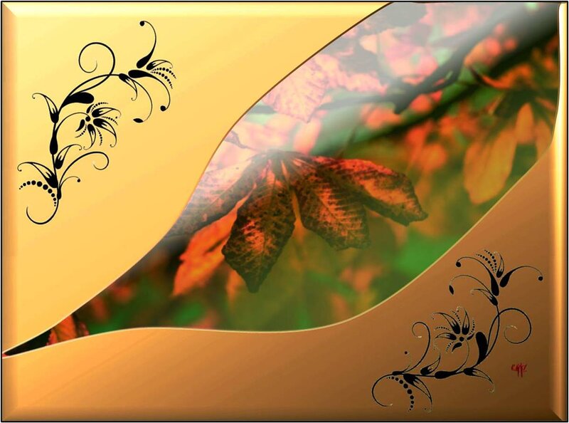 Autumn Leaves in Frame
