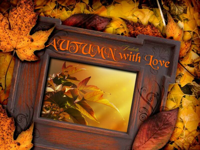 Autumn Leaves in Frame — Yellow
