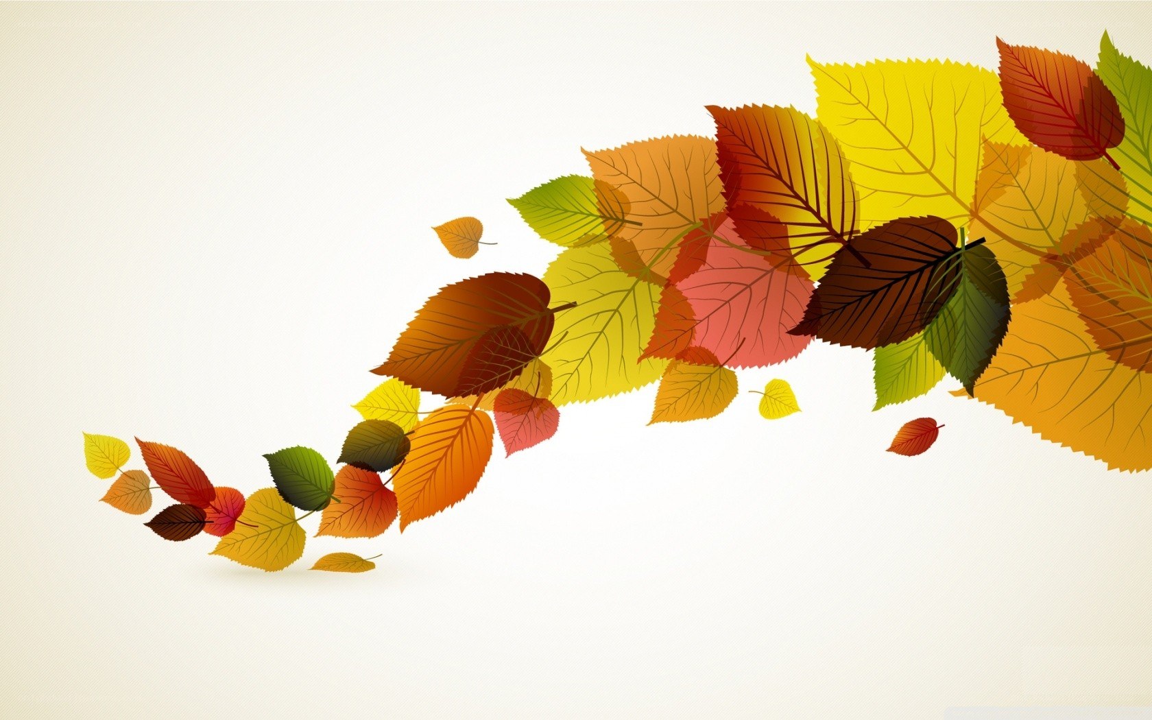 autumn leaves in motion