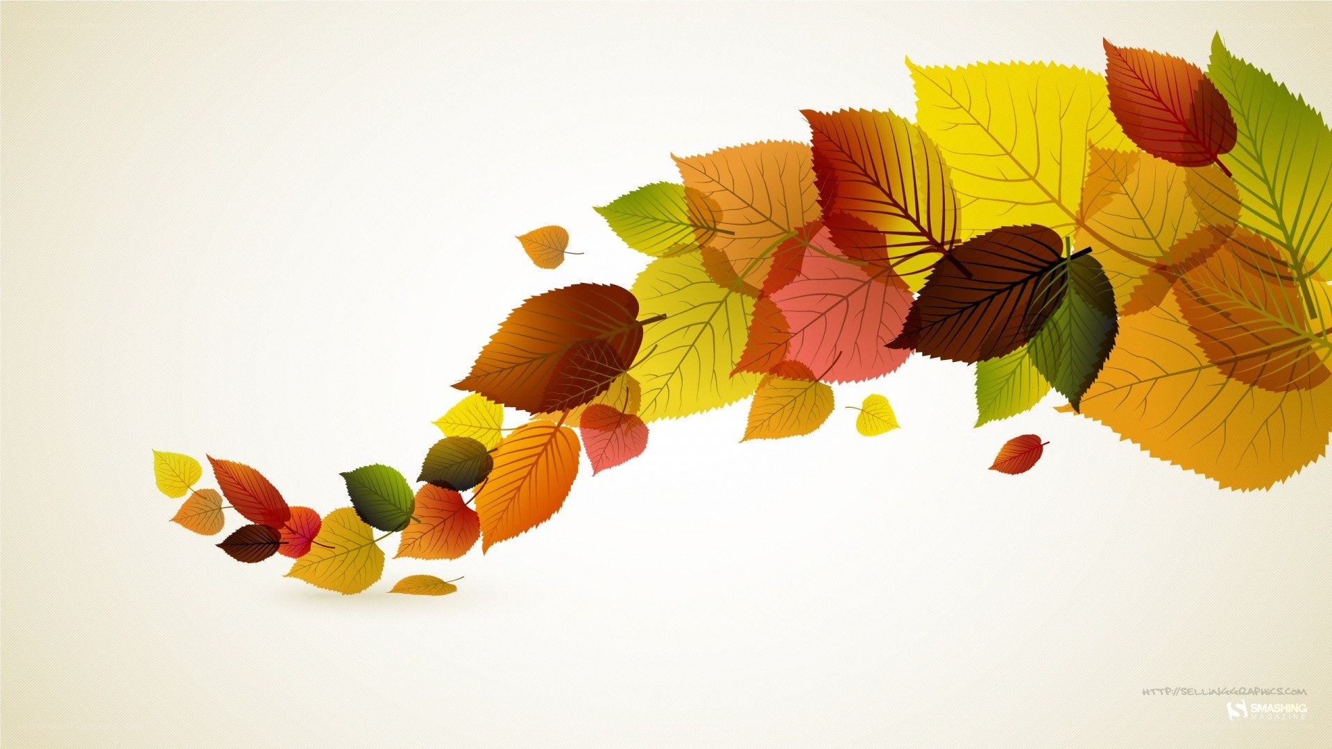 autumn leaves in motion
