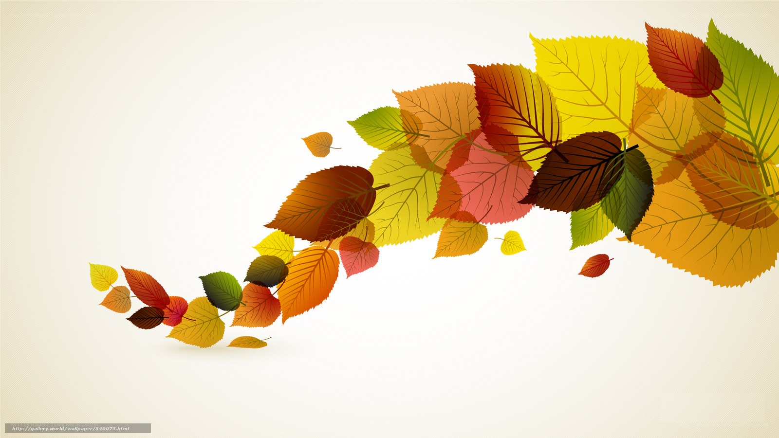 Autumn leaves in motion