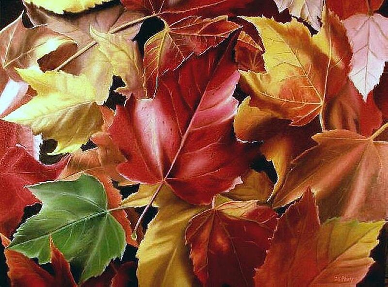 Autumn Leaves in Pile