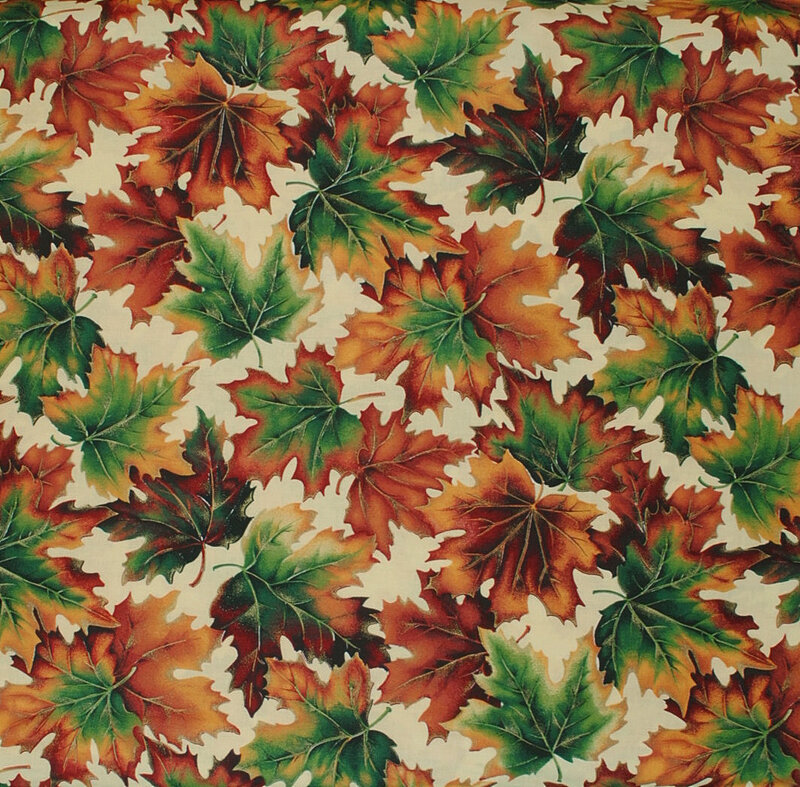 Autumn Leaves Pattern — Green