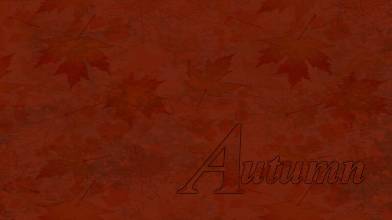 Autumn Leaves Pattern — Red