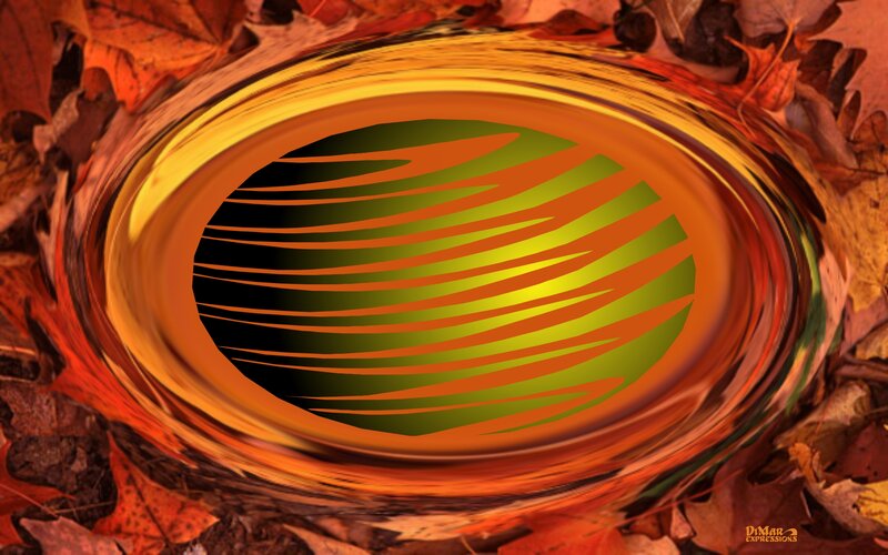 Autumn Leaves Swirl