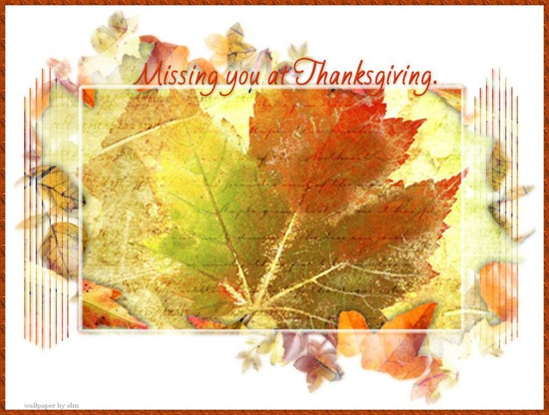 Autumn Leaves with Text — Orange