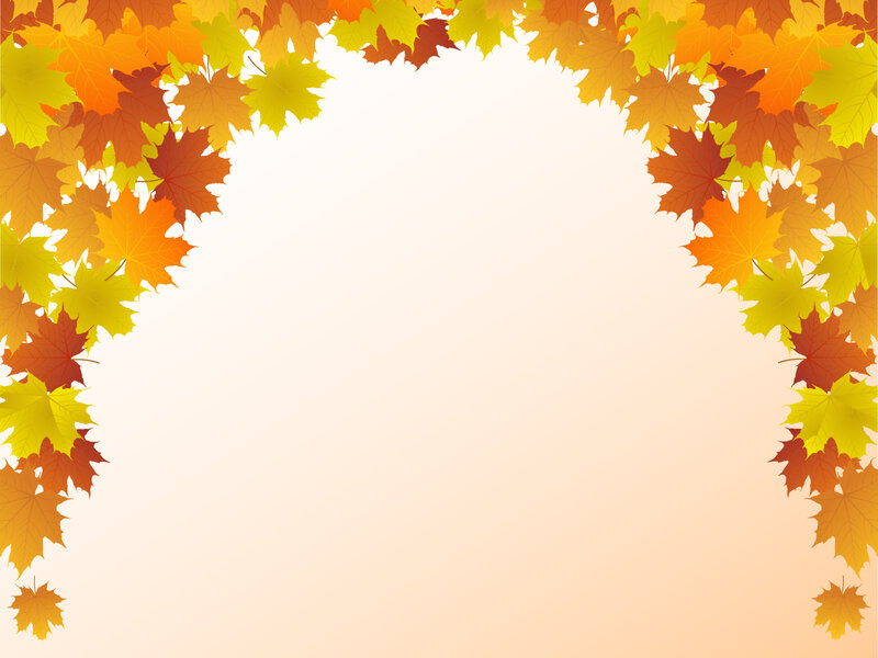 Autumn Maple Leaves — Orange, Calm, Vector Art