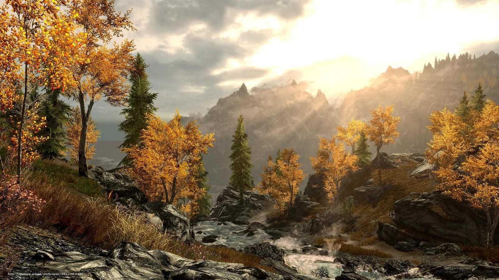 Autumn mountain landscape