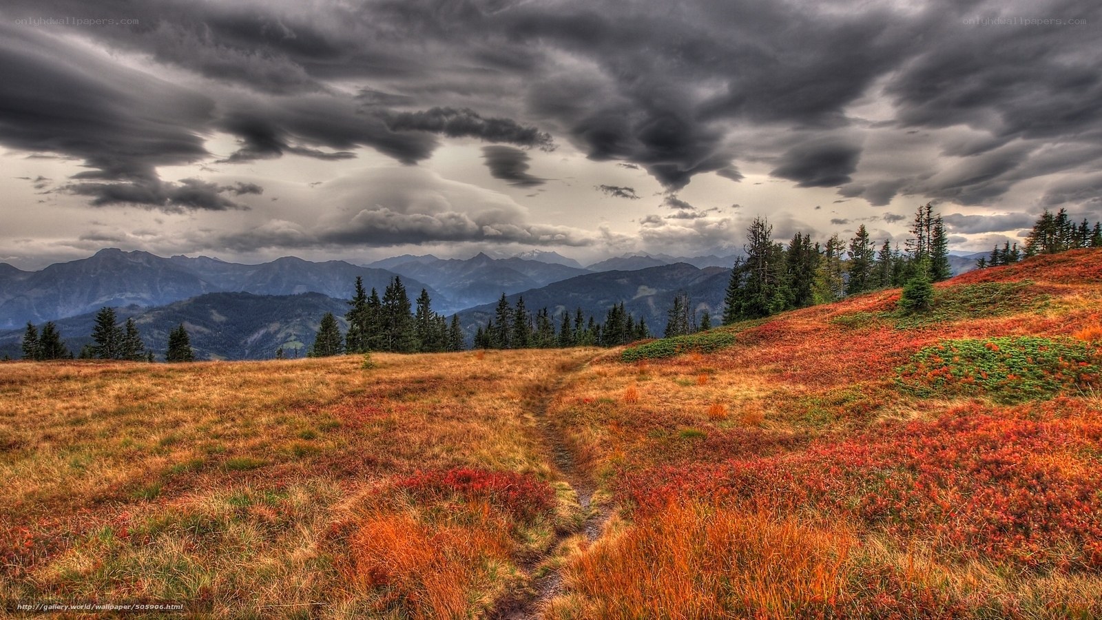Autumn mountain landscape