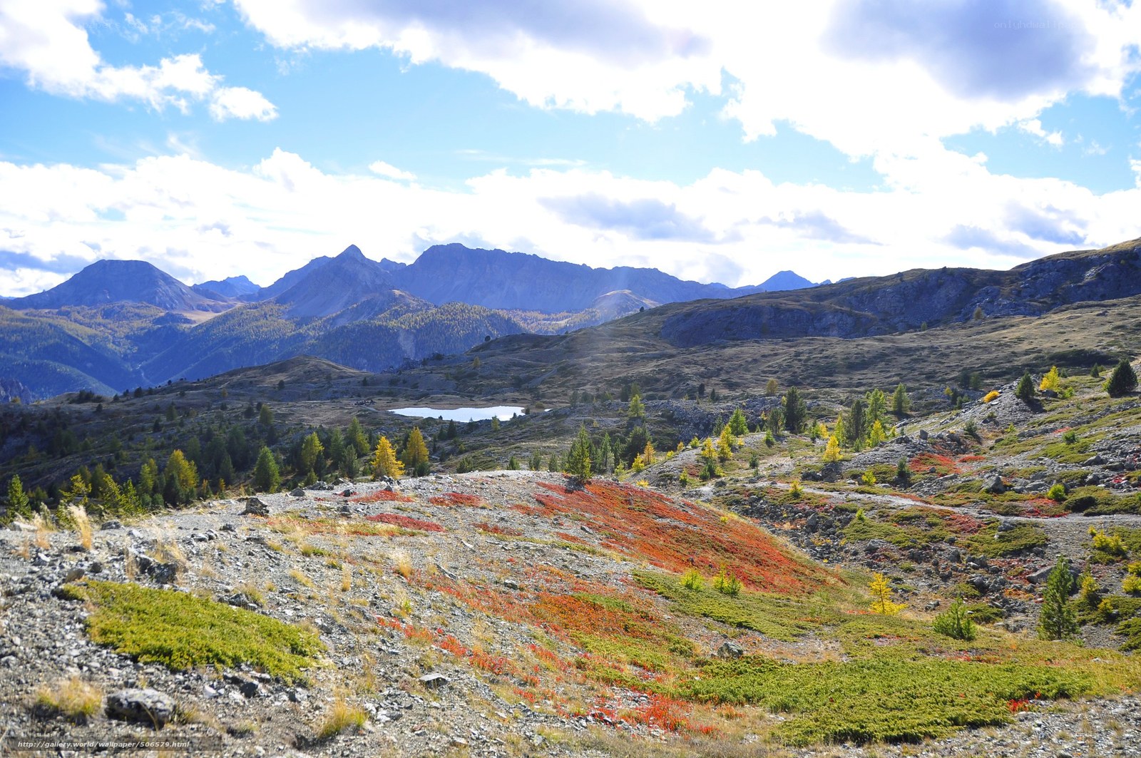 Autumn mountain landscape