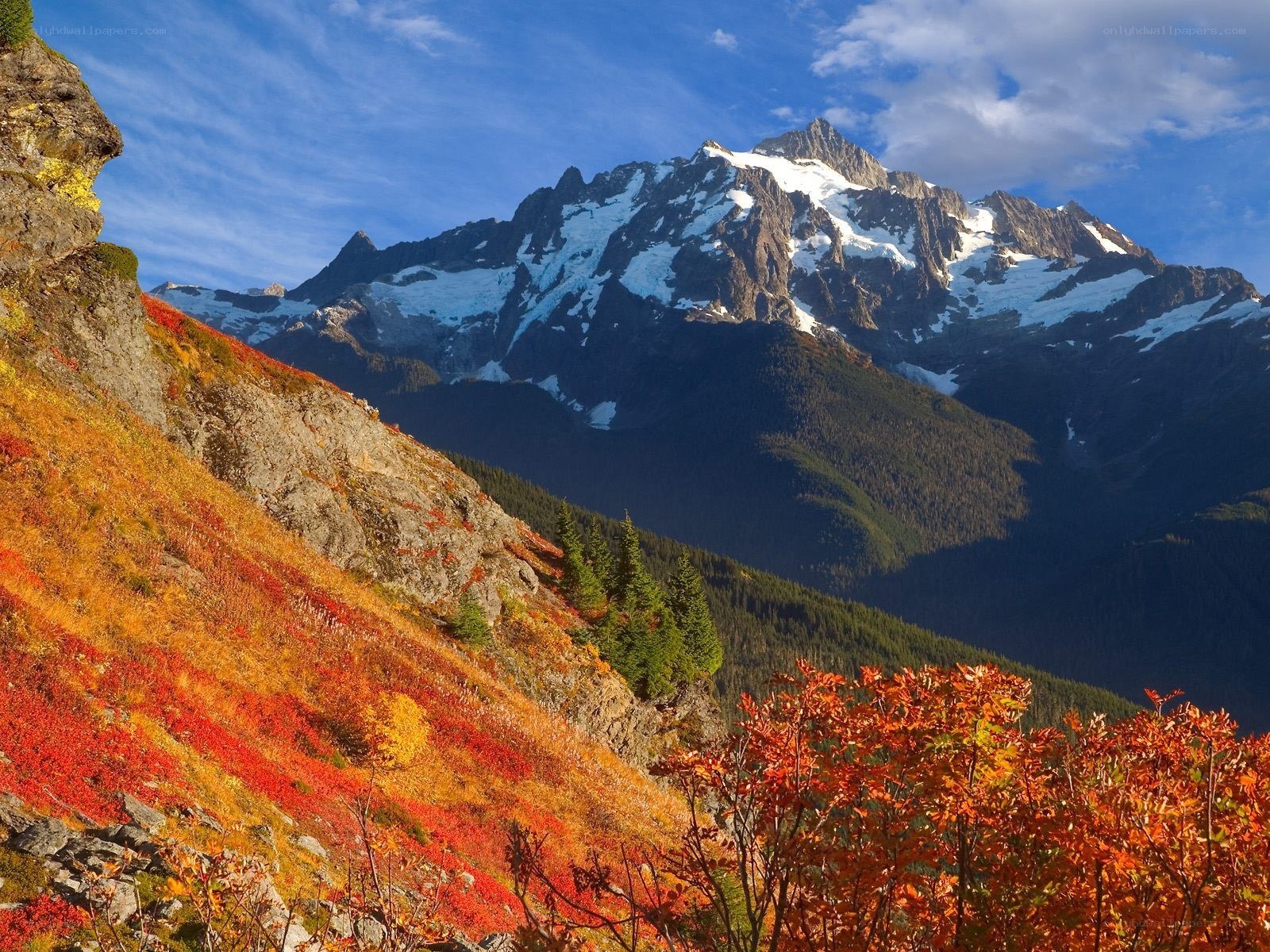 Autumn mountain landscape