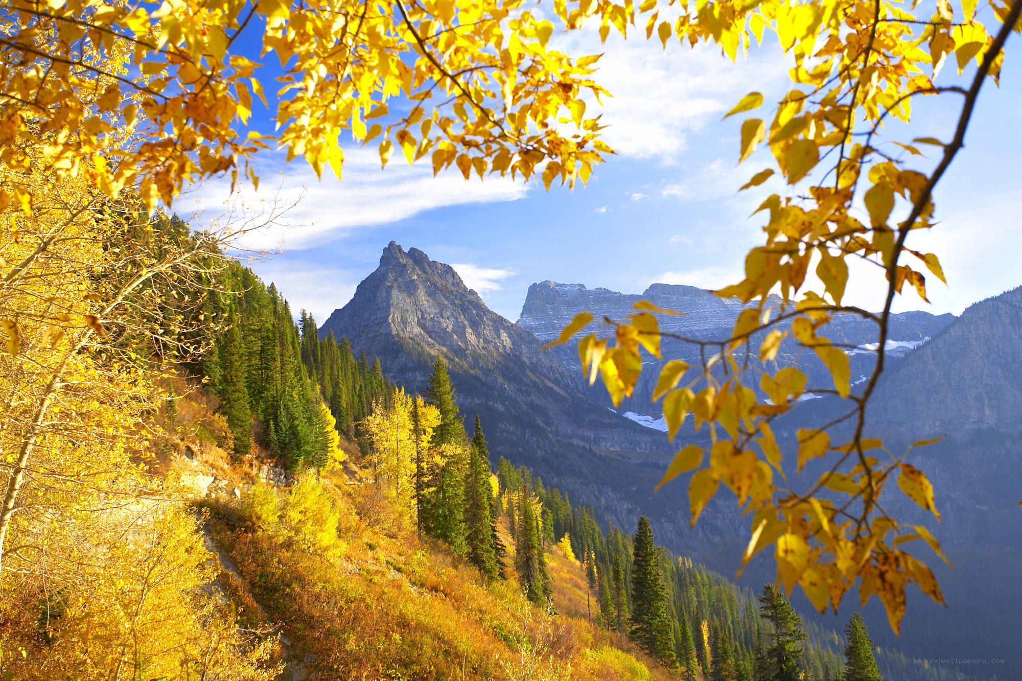 Autumn mountain landscape