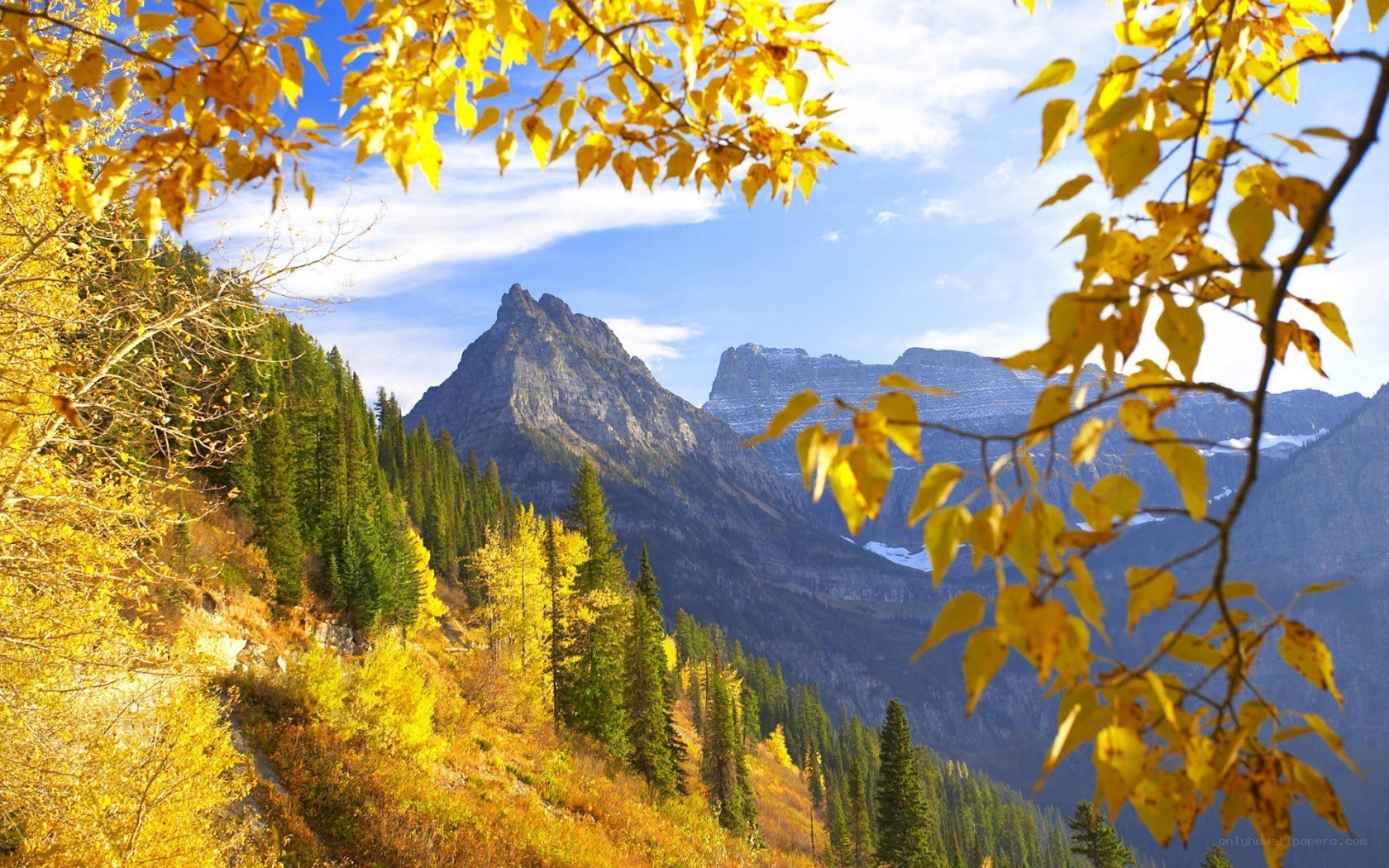 Autumn mountain landscape