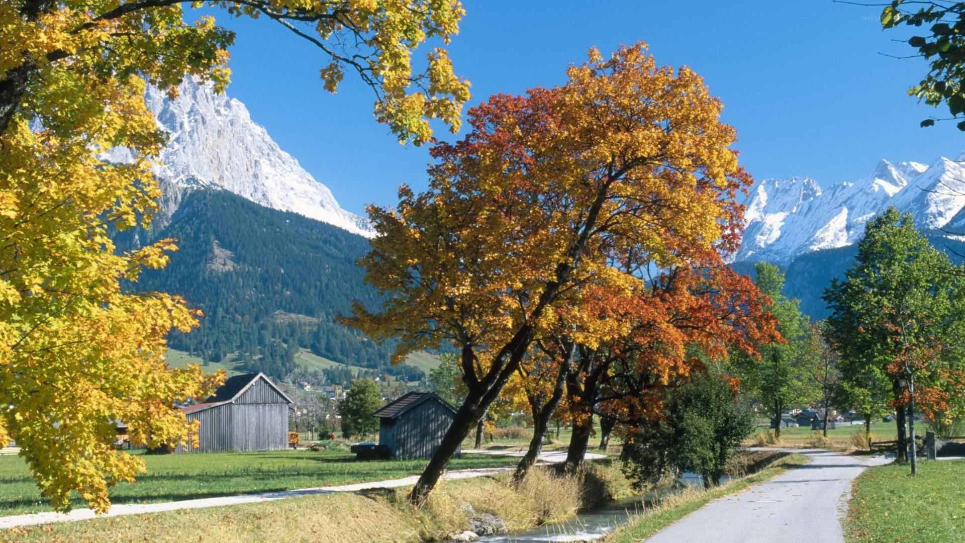Autumn mountain landscape