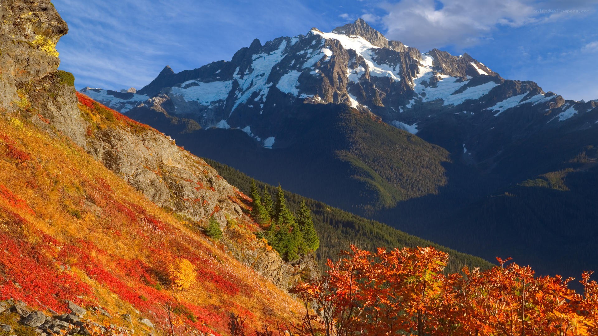 Autumn mountain landscape