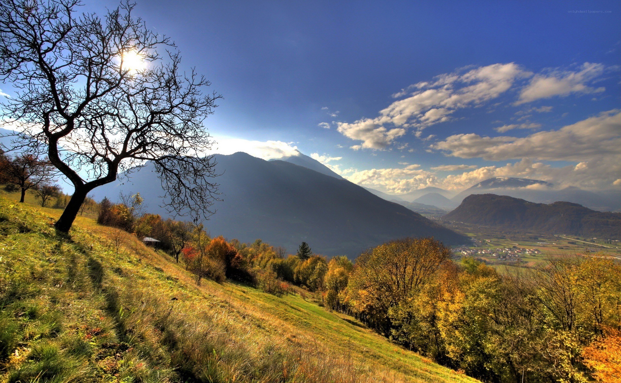 Autumn mountain landscape