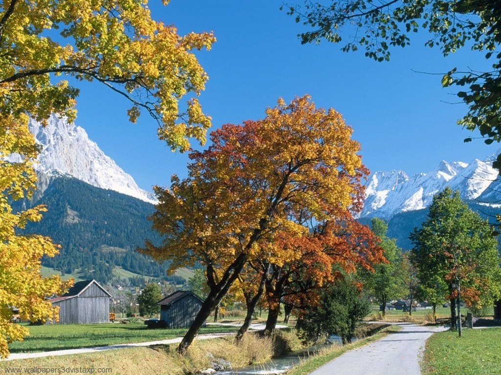 Autumn mountain landscape