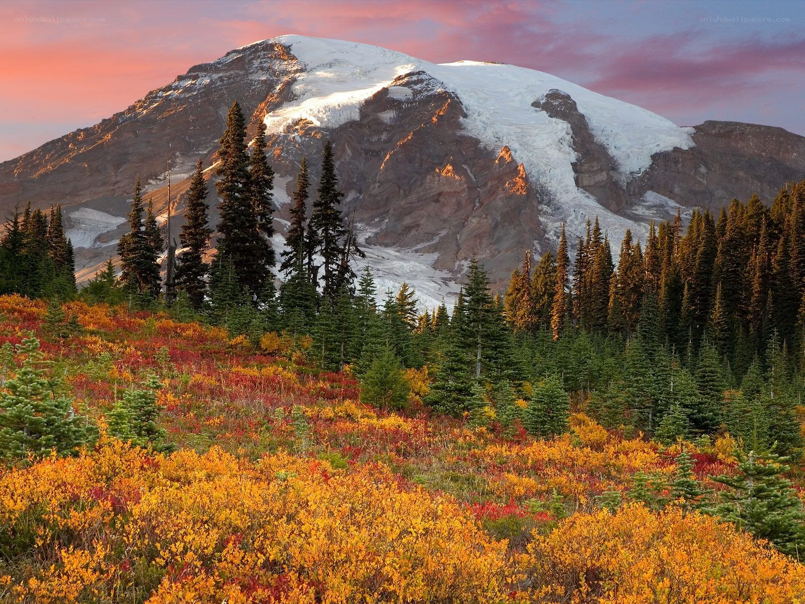 Autumn mountain landscape