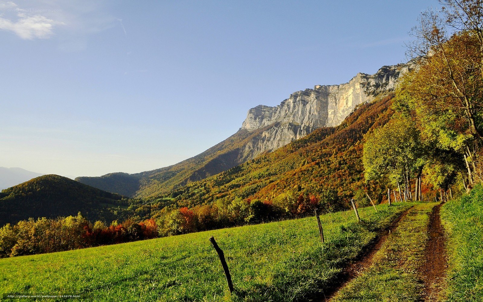Autumn mountain landscape