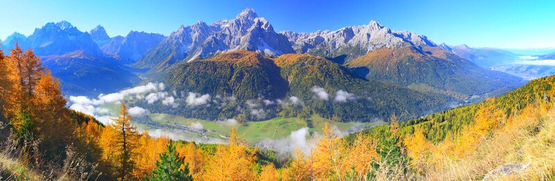 Autumn Mountain Landscape — Blue
