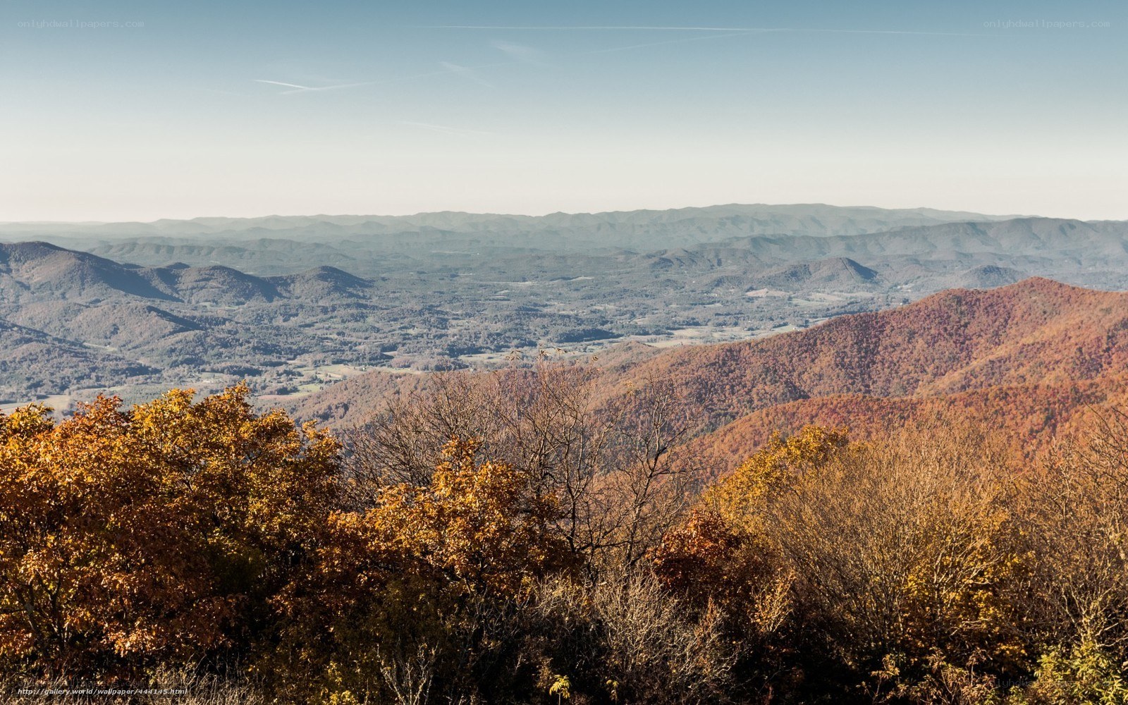 Autumn mountain vista