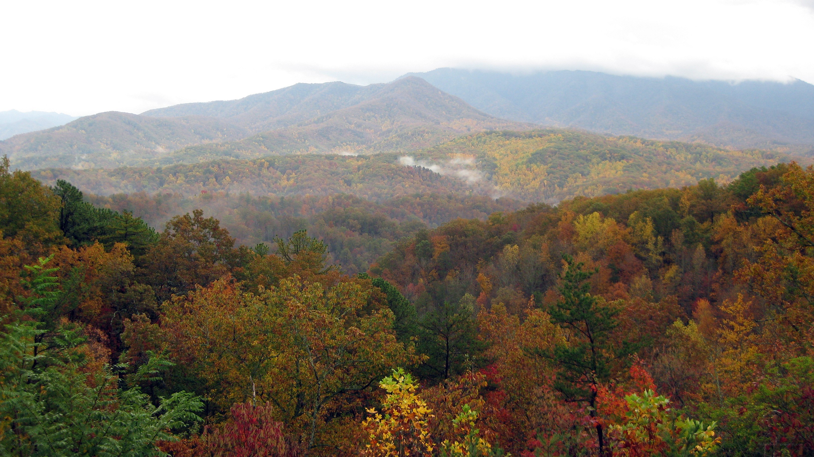 autumn mountains landscape