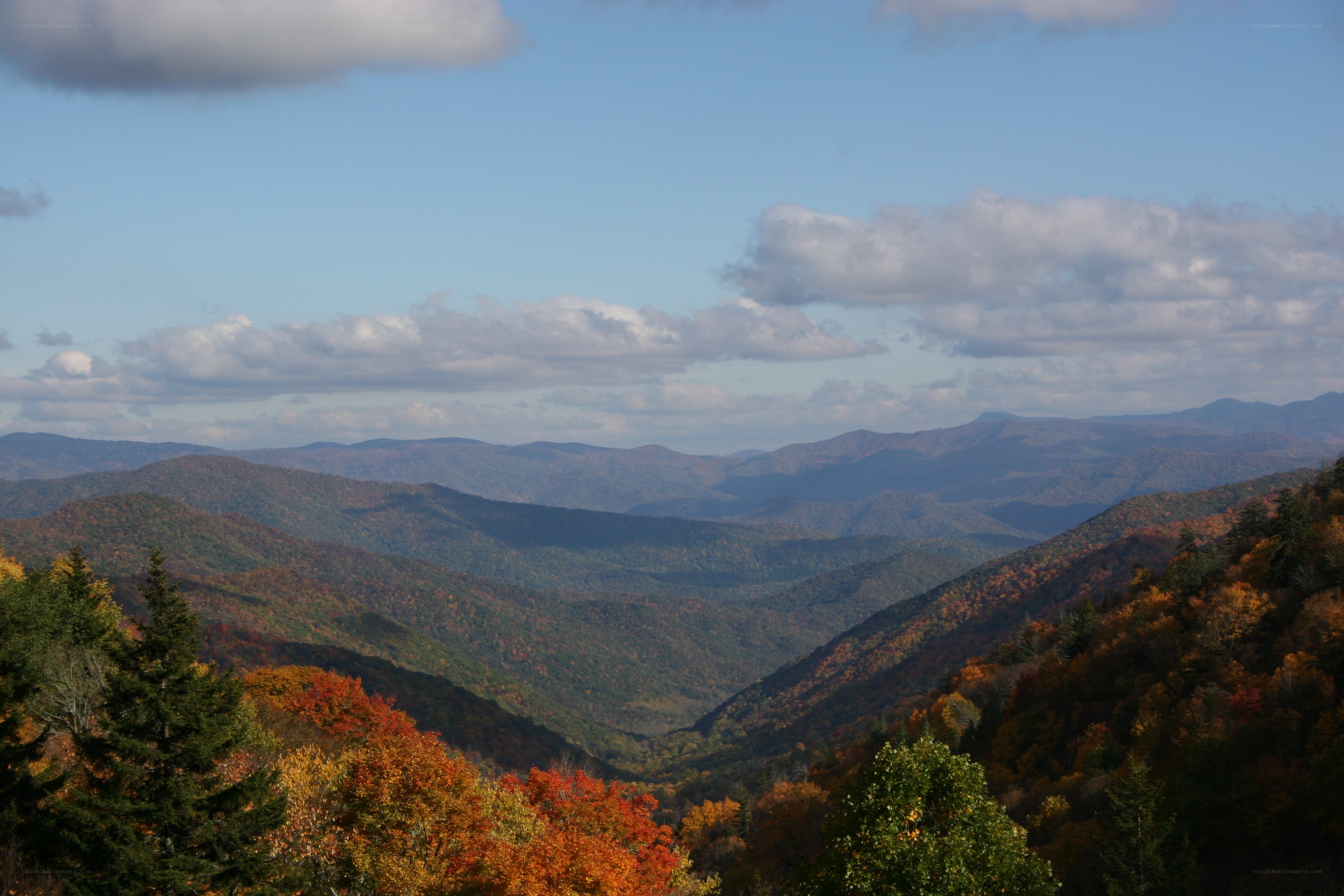 autumn mountains landscape