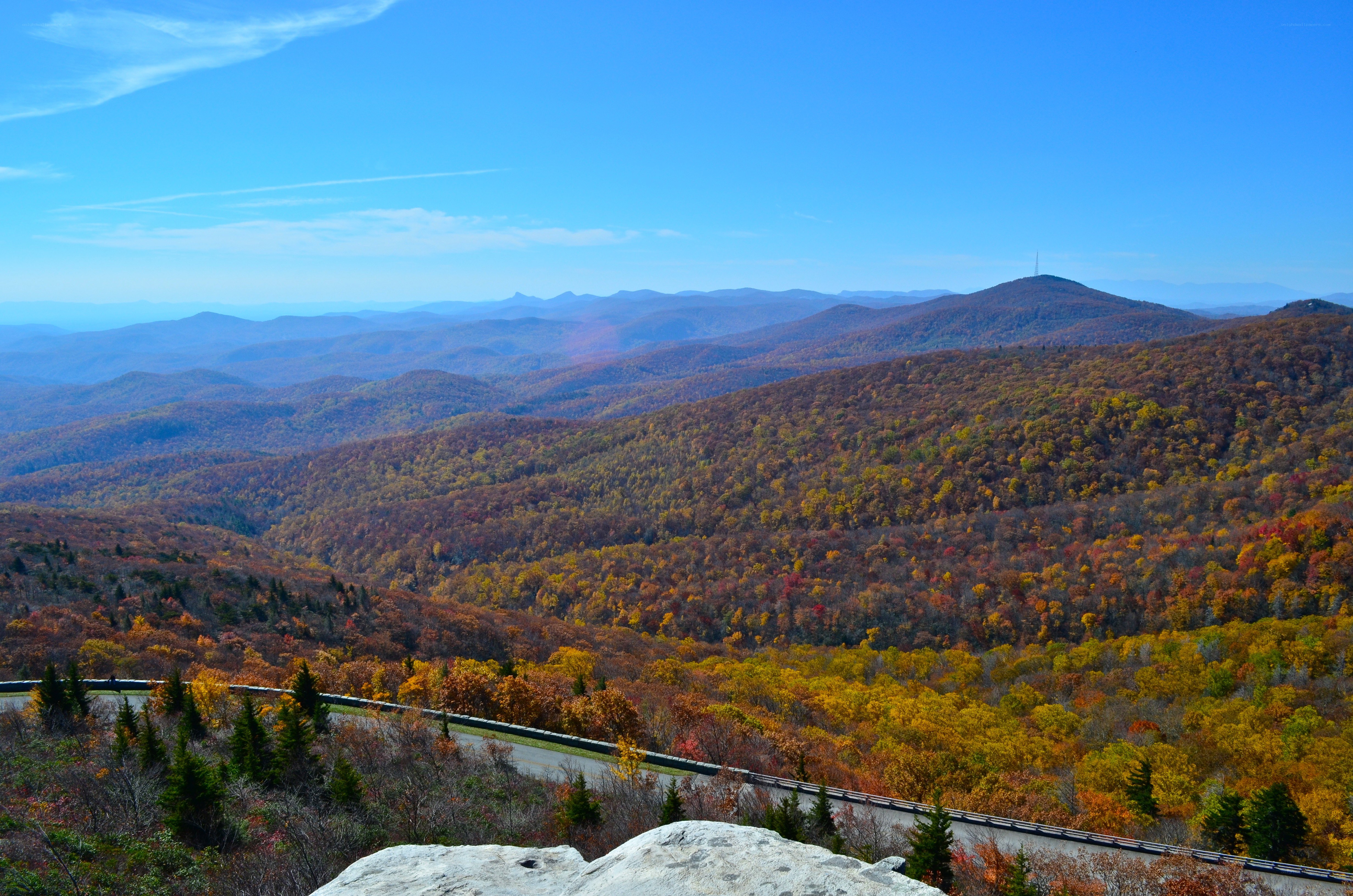 Autumn mountains landscape