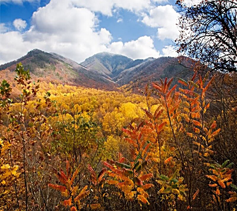 autumn mountains landscape