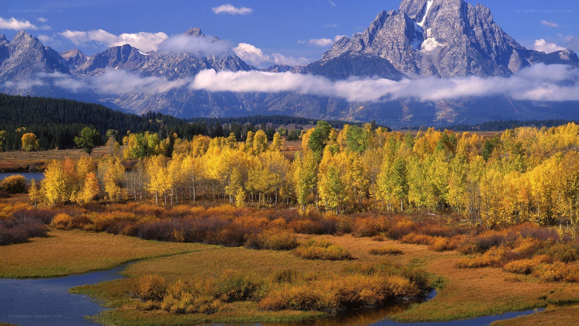 autumn mountains landscape